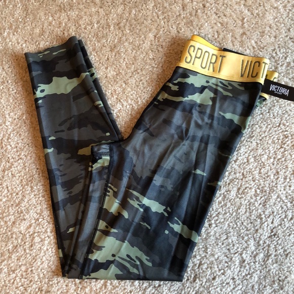 New! Victoria Secret Sport Camo 7/8 tight - small - Picture 3 of 8